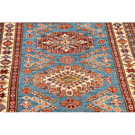 Tappeto Kazak Fine Pakistan azzurro grigio 81x295