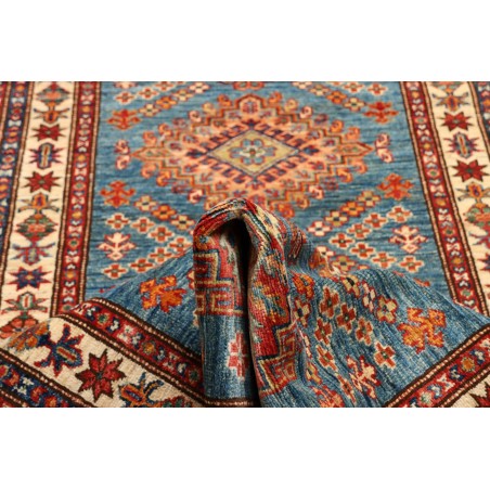 Tappeto Kazak Fine Pakistan azzurro grigio 81x295