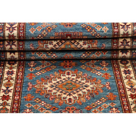 Tappeto Kazak Fine Pakistan azzurro grigio 81x295
