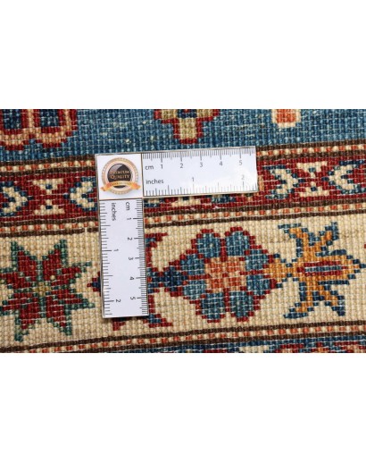 Tappeto Kazak Fine Pakistan azzurro grigio 81x295