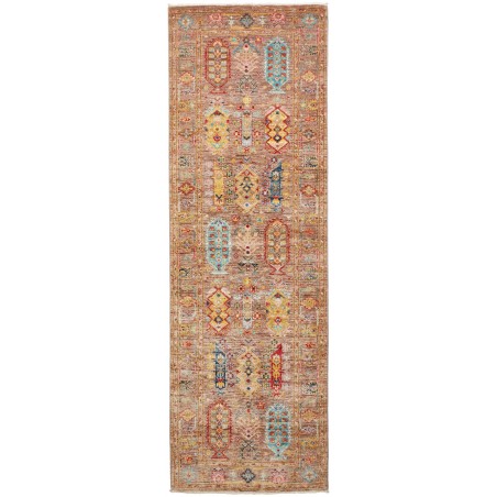 Tappeto Tribal Pakistan marrone grigio 79x243