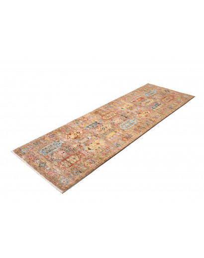 Tappeto Tribal Pakistan marrone grigio 79x243