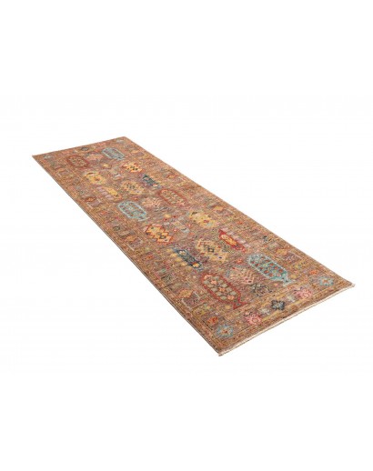 Tappeto Tribal Pakistan marrone grigio 79x243