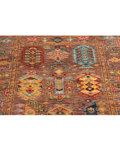 Tappeto Tribal Pakistan marrone grigio 79x243