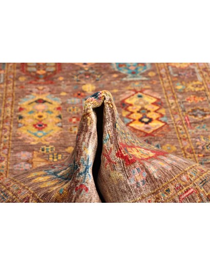Tappeto Tribal Pakistan marrone grigio 79x243