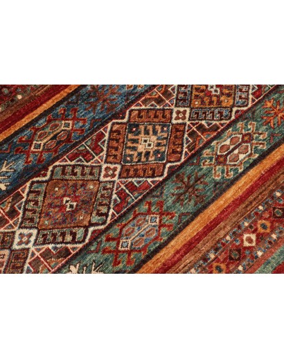 Tappeto Samarkand Pakistan marrone giallo 179x237