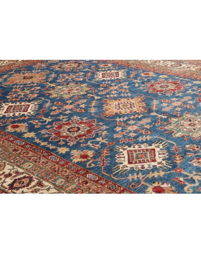 Tappeto Kazak Fine Pakistan bianco beige 276x368