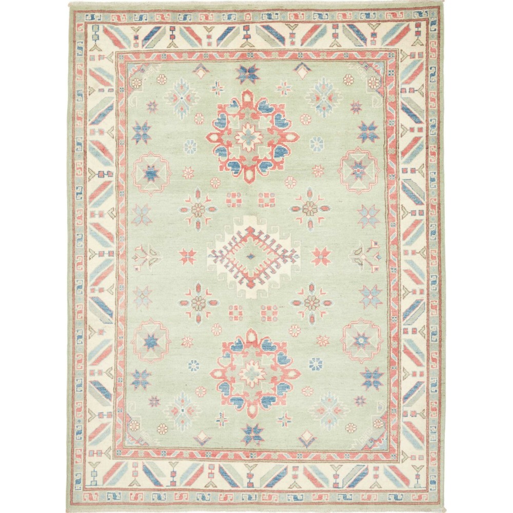 Tappeto Kazak Afghanistan bianco 150x202 Tappeto Kazak Afghanistan bianco 150x202