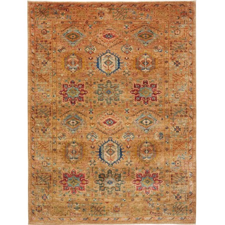 Tappeto Tribal Pakistan arancione grigio 167x224