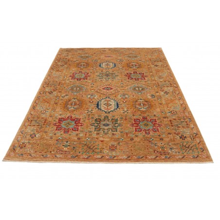 Tappeto Tribal Pakistan arancione grigio 167x224