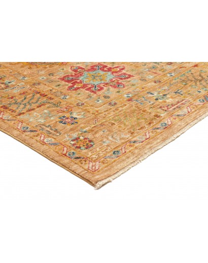 Tappeto Tribal Pakistan arancione grigio 167x224