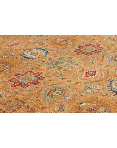 Tappeto Tribal Pakistan arancione grigio 167x224