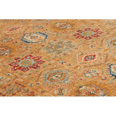 Tappeto Tribal Pakistan arancione grigio 167x224