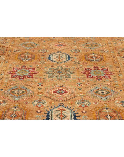 Tappeto Tribal Pakistan arancione grigio 167x224