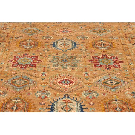 Tappeto Tribal Pakistan arancione grigio 167x224