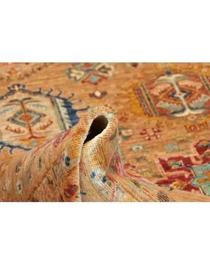 Tappeto Tribal Pakistan arancione grigio 167x224