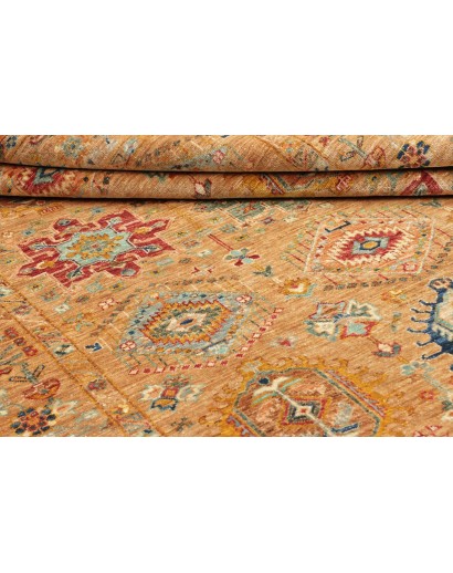 Tappeto Tribal Pakistan arancione grigio 167x224