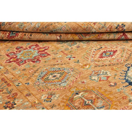 Tappeto Tribal Pakistan arancione grigio 167x224