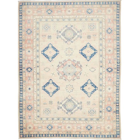 Tappeto Kazak Afghanistan bianco grigio 148x201