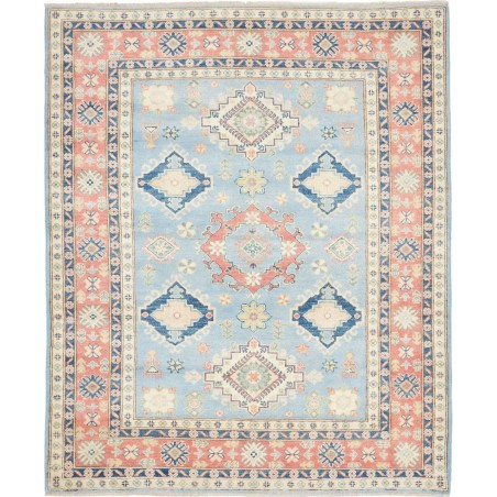 Tappeto Kazak Afghanistan bianco grigio 159x194