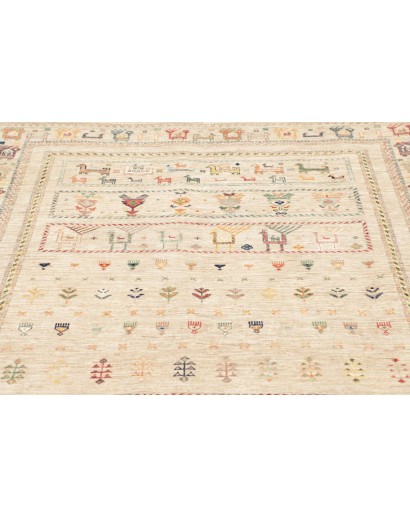 Tappeto Rubin Pakistan bianco marrone 146x203