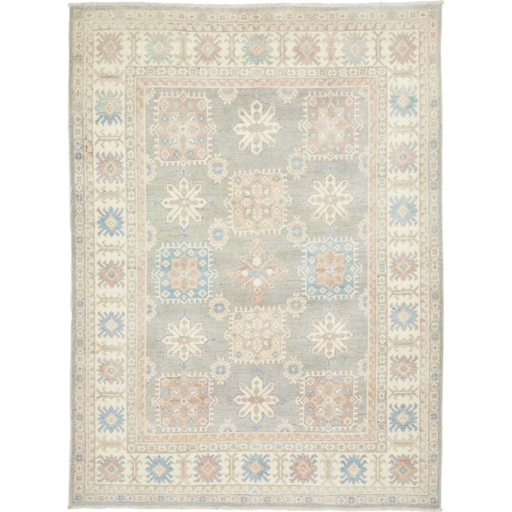 Tappeto Kazak Afghanistan bianco beige 149x195 Tappeto Kazak Afghanistan bianco beige 149x195