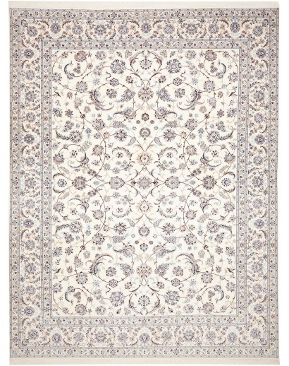 Tappeto Nain 6La Persia bianco grigio 306x403