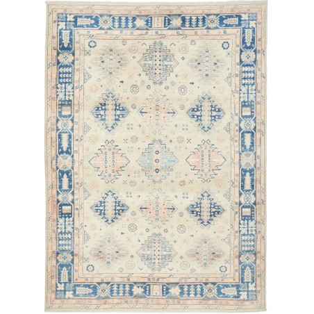 Tappeto Kazak Afghanistan bianco grigio 173x237