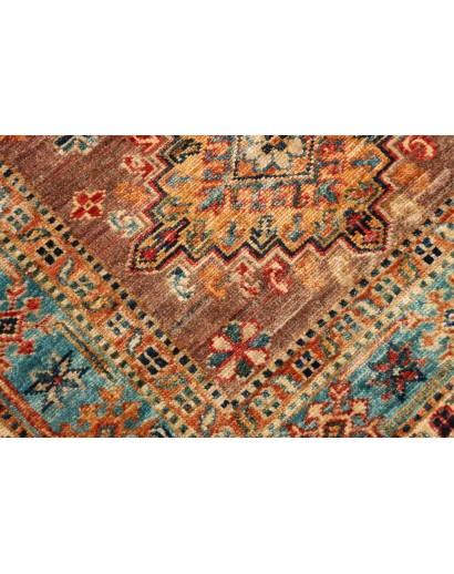 Tappeto Kazak Fine Pakistan azzurro grigio 82x298