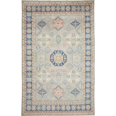 Tappeto Kazak Afghanistan beige azzurro 197x316