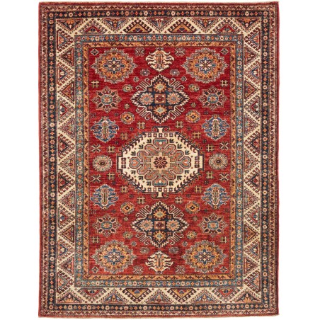Tappeto Kazak Fine Pakistan marrone giallo 168x222