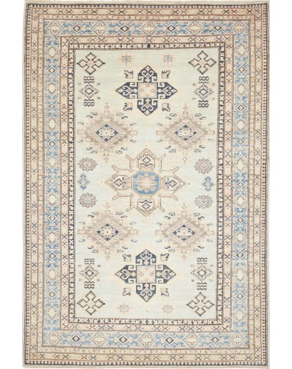 Tappeto Kazak Fine Pakistan bianco 165x247