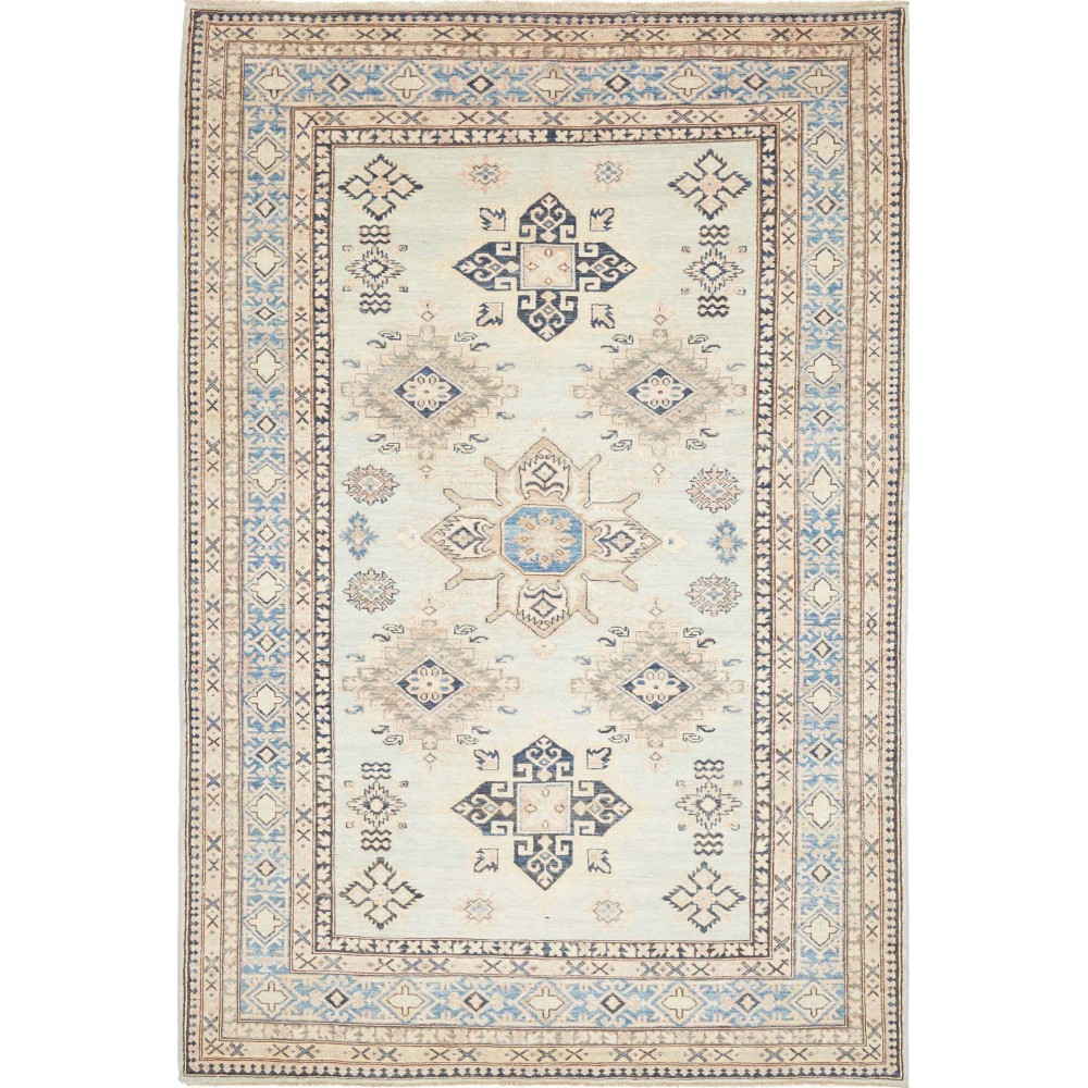 Tappeto Kazak Fine Pakistan bianco 165x247 Tappeto Kazak Fine Pakistan bianco 165x247
