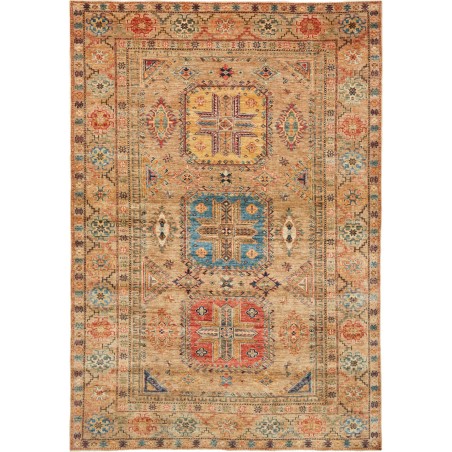 Tappeto Kazak Fine Pakistan marrone grigio 170x243