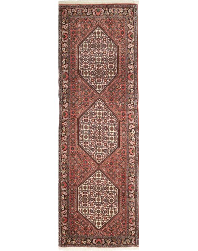 Tappeto Bidjar Persia azzurro giallo 63x195