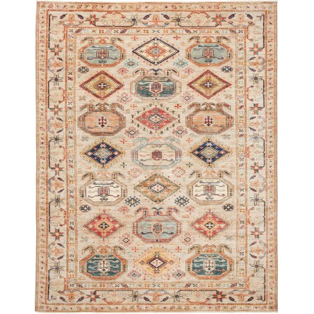 Tappeto Kazak Fine Pakistan marrone azzurro 167x218