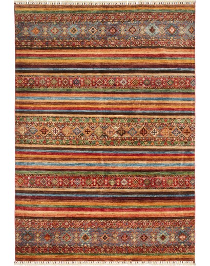 Tappeto Samarkand Pakistan marrone arancione 173x250