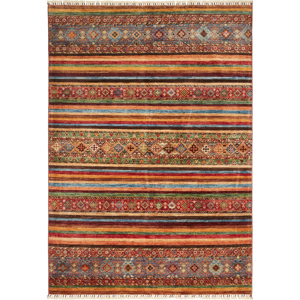 Tappeto Samarkand Pakistan marrone arancione 173x250 Tappeto Samarkand Pakistan marrone arancione 173x250