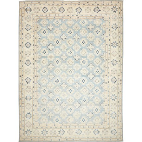 Tappeto Kazak Afghanistan bianco azzurro 272x366