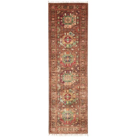 Tappeto Samarkand Pakistan marrone giallo 83x278