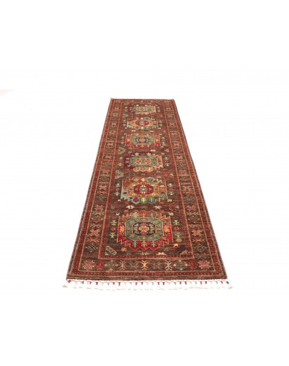 Tappeto Samarkand Pakistan marrone giallo 83x278