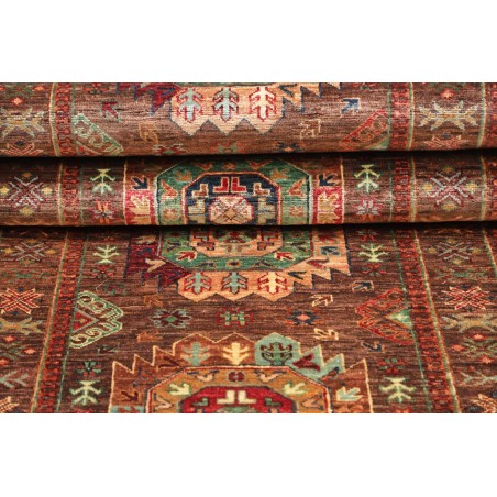 Tappeto Samarkand Pakistan marrone giallo 83x278