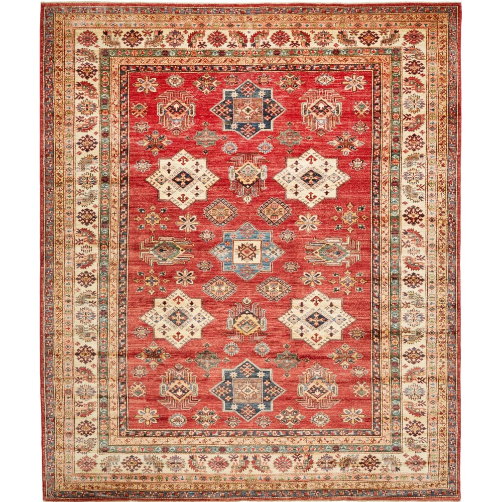Tappeto Kazak Fine Pakistan rosso beige 260x312