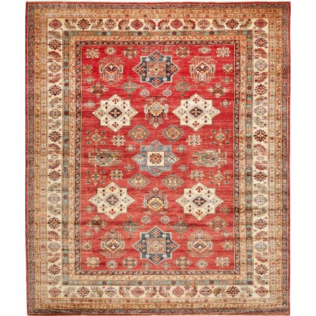 Tappeto Kazak Fine Pakistan rosso beige 260x312