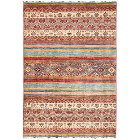 Tappeto Samarkand Pakistan marrone bianco 164x239