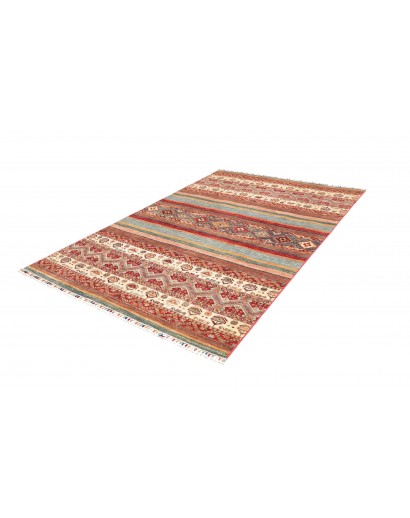 Tappeto Samarkand Pakistan marrone bianco 164x239