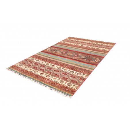 Tappeto Samarkand Pakistan marrone bianco 164x239