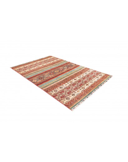 Tappeto Samarkand Pakistan marrone bianco 164x239