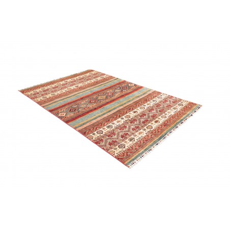 Tappeto Samarkand Pakistan marrone bianco 164x239