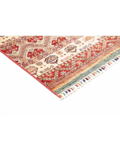 Tappeto Samarkand Pakistan marrone bianco 164x239